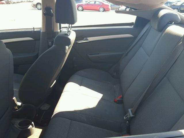 KL1TD5DE6BB141920 - 2011 CHEVROLET AVEO LS BLUE photo 6