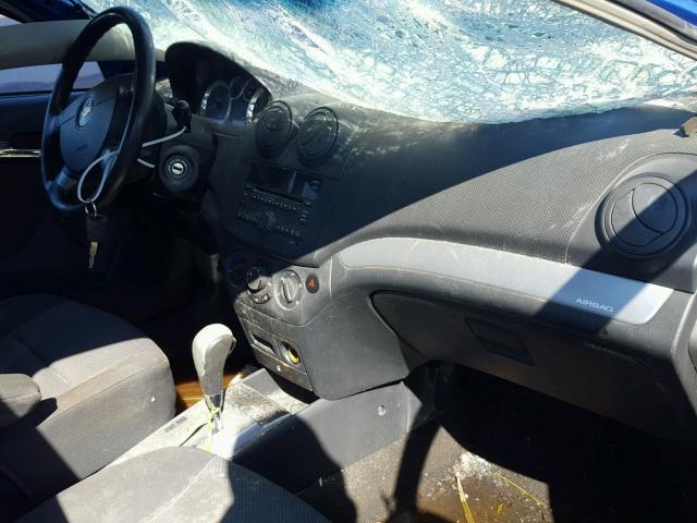 KL1TD5DE6BB141920 - 2011 CHEVROLET AVEO LS BLUE photo 9