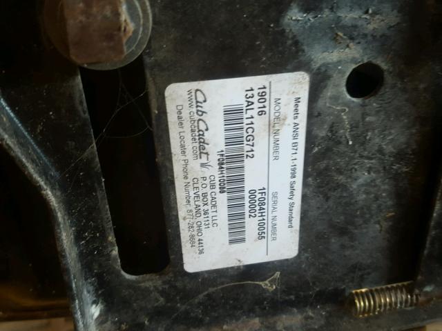 B1LL0FSALE - 1998 CUB LAWN MOWER TWO TONE photo 10