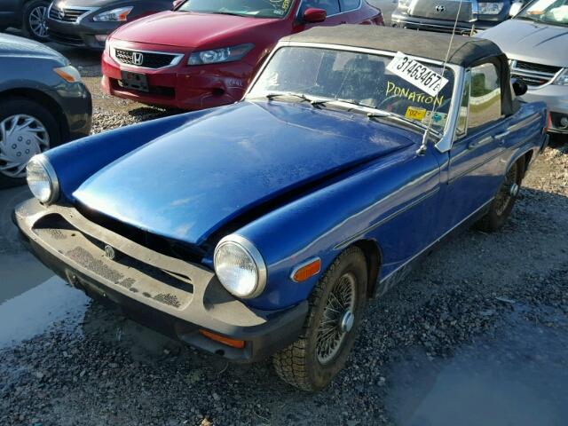 GAN6UG185703G - 1976 MG MGB BLUE photo 2