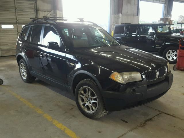 WBXPA73434WB26302 - 2004 BMW X3 2.5I BLACK photo 1