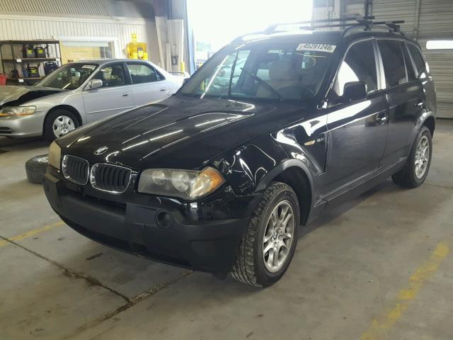 WBXPA73434WB26302 - 2004 BMW X3 2.5I BLACK photo 2