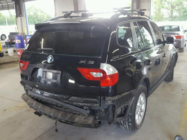 WBXPA73434WB26302 - 2004 BMW X3 2.5I BLACK photo 4