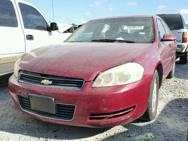 2G1WT55KX69111977 - 2006 CHEVROLET IMPALA LT MAROON photo 2