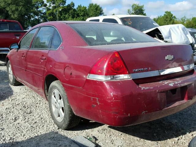 2G1WT55KX69111977 - 2006 CHEVROLET IMPALA LT MAROON photo 3