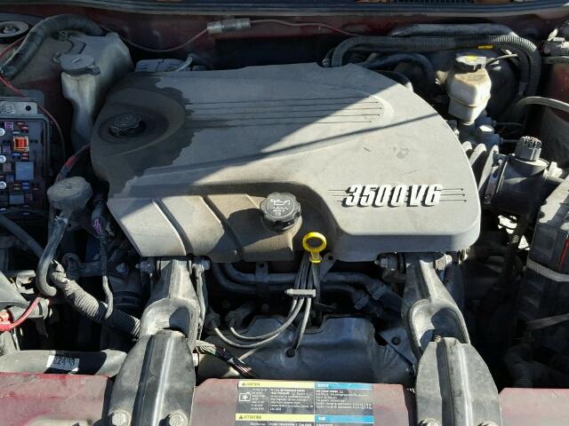 2G1WT55KX69111977 - 2006 CHEVROLET IMPALA LT MAROON photo 7