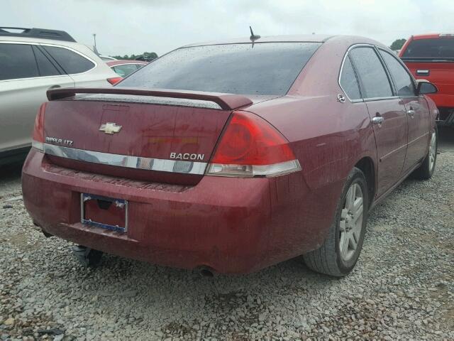 2G1WU58R379224841 - 2007 CHEVROLET IMPALA LTZ MAROON photo 4