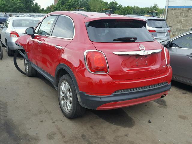 ZFBCFYDT1GP368321 - 2016 FIAT 500X LOUNG RED photo 3