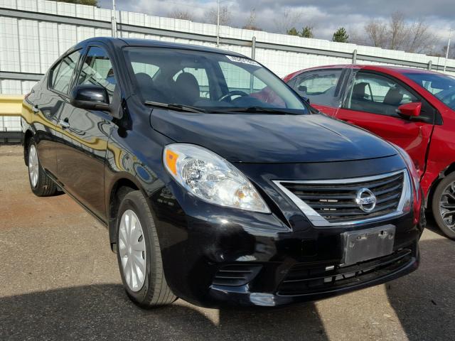 3N1CN7AP5EK446831 - 2014 NISSAN VERSA BLACK photo 1