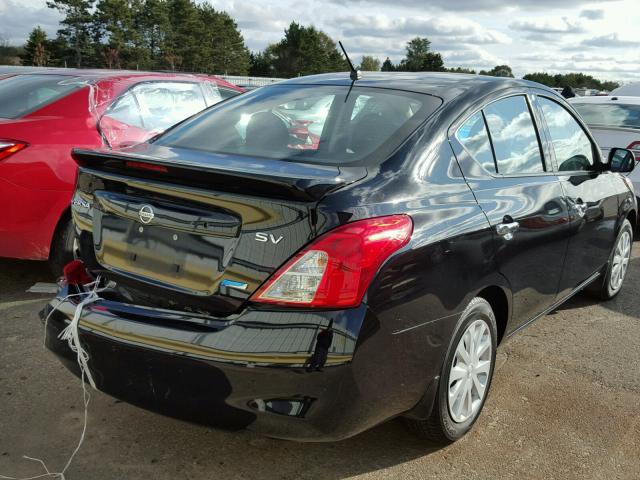 3N1CN7AP5EK446831 - 2014 NISSAN VERSA BLACK photo 4