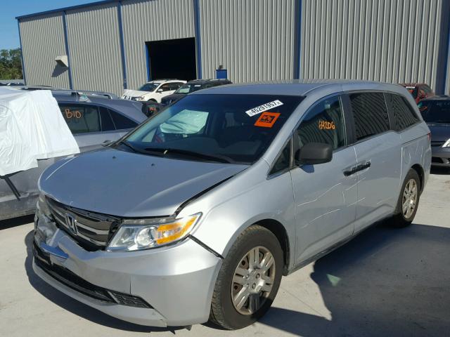 5FNRL5H20CB113292 - 2012 HONDA ODYSSEY LX SILVER photo 2