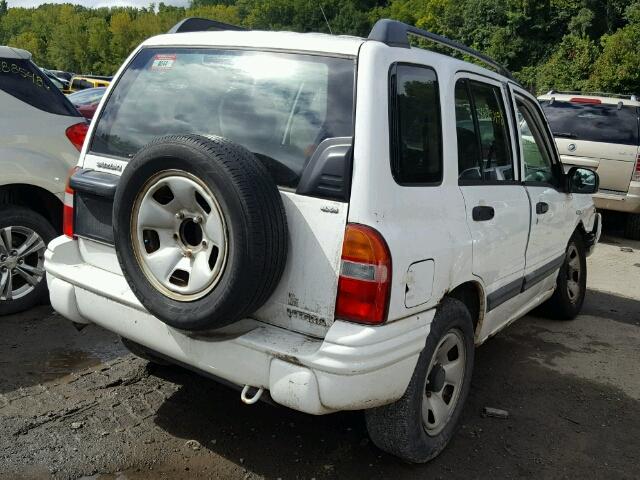 2S3TD52VX16102682 - 2001 SUZUKI VITARA JX WHITE photo 4