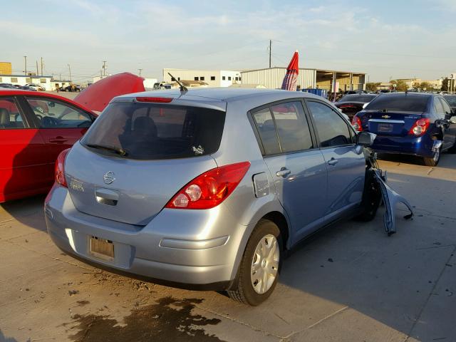 3N1BC1CP2BL491405 - 2011 NISSAN VERSA BLUE photo 4