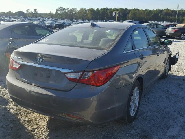 5NPEB4AC7DH700381 - 2013 HYUNDAI SONATA GLS GRAY photo 4