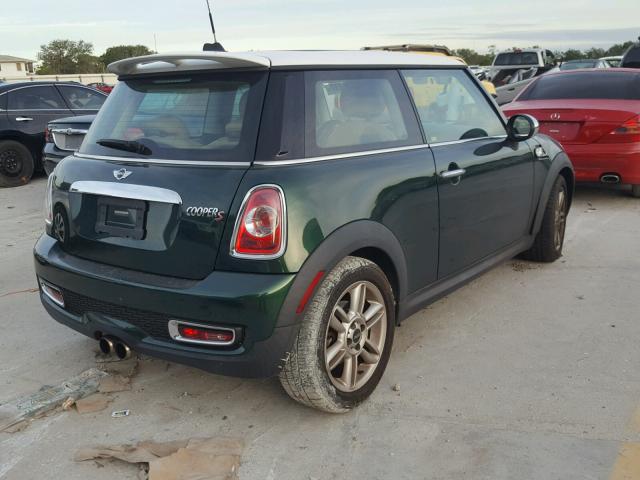 WMWSV3C51BTY10111 - 2011 MINI COOPER S GREEN photo 4