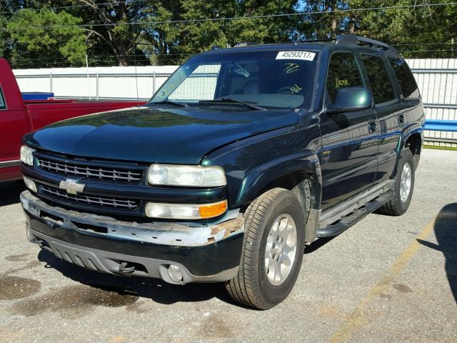 1GNEK13T04R110101 - 2004 CHEVROLET TAHOE K150 GREEN photo 2