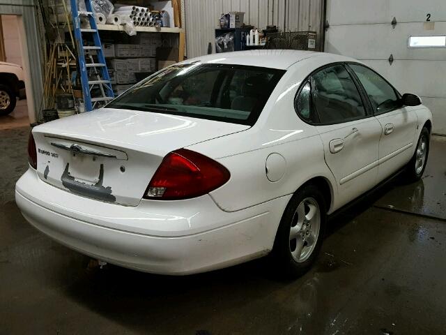 1FAFP55252G246975 - 2002 FORD TAURUS SES WHITE photo 4