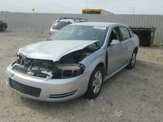 2G1WA5EK4A1142803 - 2010 CHEVROLET IMPALA LS SILVER photo 2