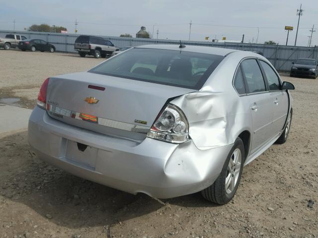 2G1WA5EK4A1142803 - 2010 CHEVROLET IMPALA LS SILVER photo 4