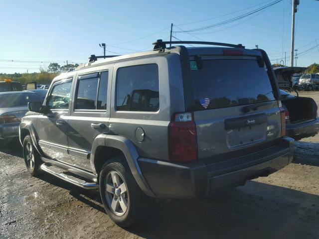 1J8HG48K47C676223 - 2007 JEEP COMMANDER GRAY photo 3