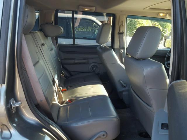 1J8HG48K47C676223 - 2007 JEEP COMMANDER GRAY photo 6