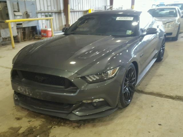 1FA6P8CF5H5328717 - 2017 FORD MUSTANG GT GRAY photo 2