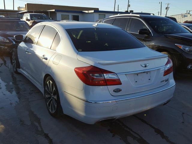 KMHGC4DH8DU226102 - 2013 HYUNDAI GENESIS WHITE photo 3