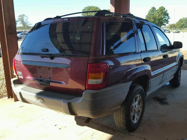 1J4G258S8XC618729 - 1999 JEEP GRAND CHER MAROON photo 4