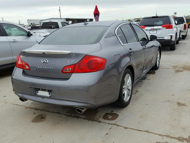 JN1CV6AP7DM305476 - 2013 INFINITI G37 BASE CHARCOAL photo 4