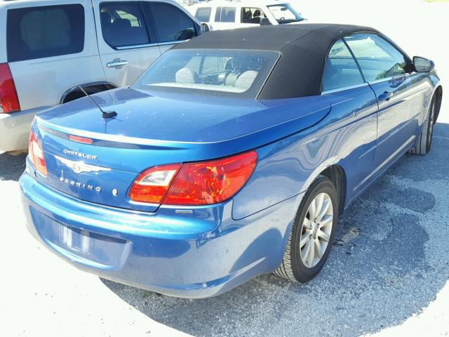 1C3BC5ED0AN118194 - 2010 CHRYSLER SEBRING TO BLUE photo 4