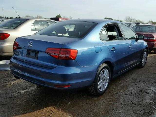 3VW2K7AJ9FM249080 - 2015 VOLKSWAGEN JETTA BASE BLUE photo 4