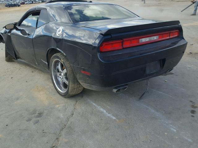 2B3LJ54T59H534990 - 2009 DODGE CHALLENGER BLACK photo 3