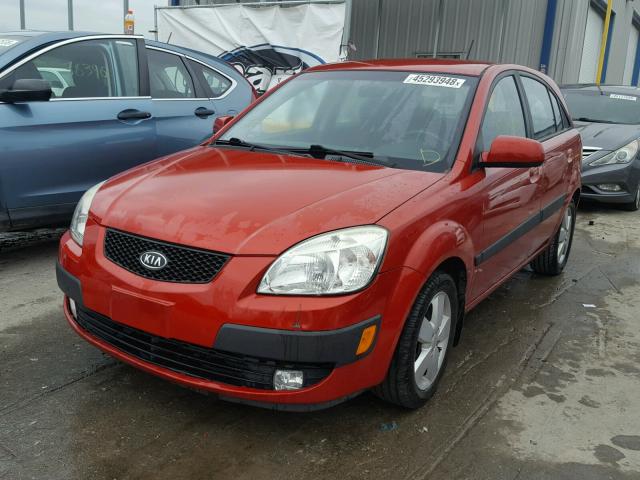 KNADE243596547548 - 2009 KIA RIO 5 SX RED photo 2