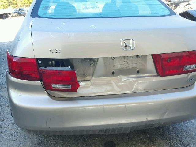 1HGCM56835A011296 - 2005 HONDA ACCORD GOLD photo 9