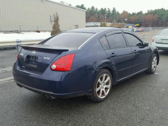 1N4BA41E97C862865 - 2007 NISSAN MAXIMA SE BLUE photo 4