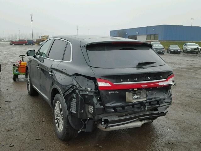 2LMTJ8KR6GBL37897 - 2016 LINCOLN MKX SELECT BLACK photo 3