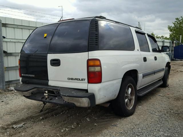 3GNEC16Z32G177673 - 2002 CHEVROLET SUBURBAN C WHITE photo 4