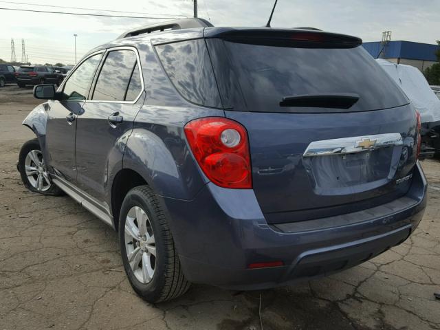 2GNALDEK0D6422156 - 2013 CHEVROLET EQUINOX LT BLUE photo 3