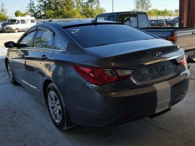 5NPEB4AC6BH275068 - 2011 HYUNDAI SONATA GLS GRAY photo 3