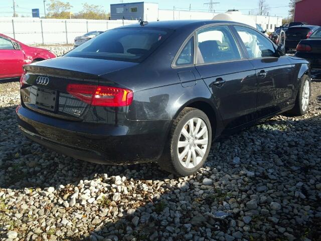 WAUDFCFL0EN007413 - 2014 AUDI A4 PREMIUM BLACK photo 4