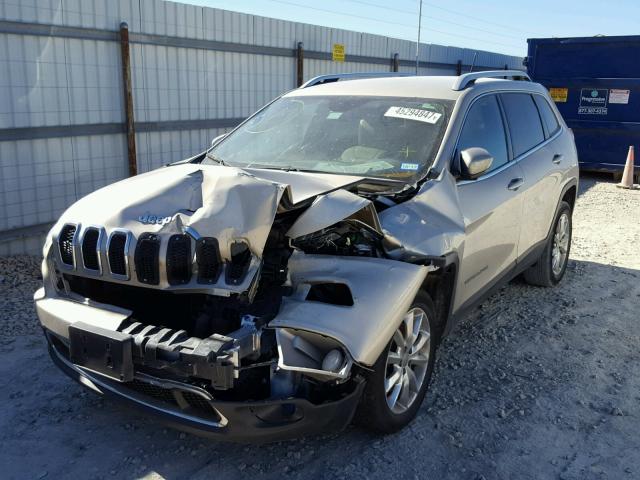 1C4PJLDB2FW738154 - 2015 JEEP CHEROKEE L TAN photo 2