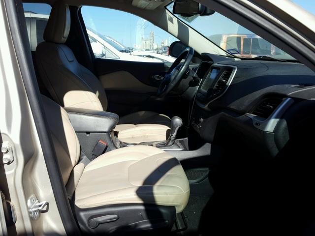 1C4PJLDB2FW738154 - 2015 JEEP CHEROKEE L TAN photo 5