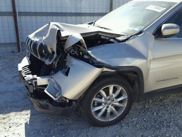 1C4PJLDB2FW738154 - 2015 JEEP CHEROKEE L TAN photo 9