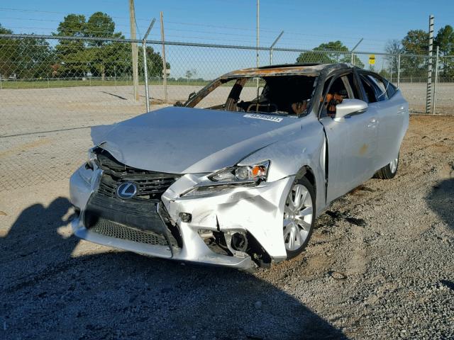 JTHBF1D22E5009767 - 2014 LEXUS IS 250 SILVER photo 2