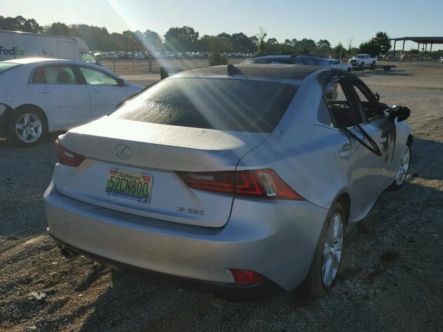 JTHBF1D22E5009767 - 2014 LEXUS IS 250 SILVER photo 4