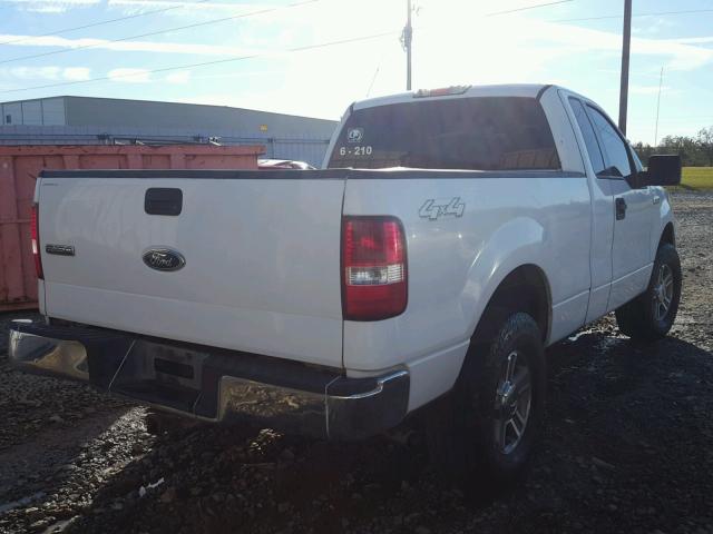 1FTRF14W15NB09930 - 2005 FORD F150 WHITE photo 4