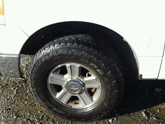 1FTRF14W15NB09930 - 2005 FORD F150 WHITE photo 9