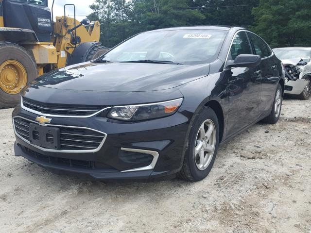1G1ZB5ST1HF125998 - 2017 CHEVROLET MALIBU LS შავი ფოტო 2
