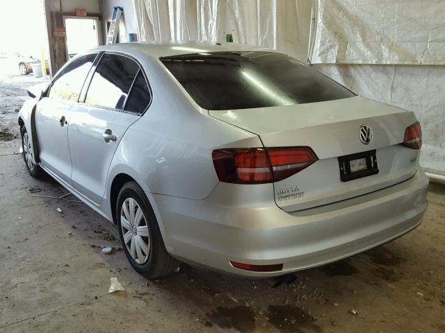 3VW267AJ3GM271291 - 2016 VOLKSWAGEN JETTA S SILVER photo 3