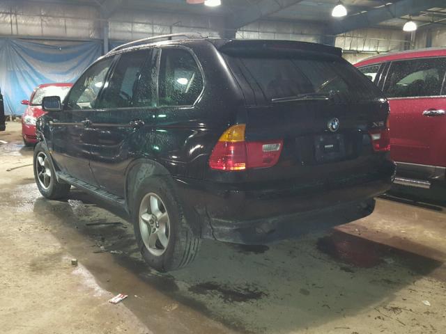 5UXFA53513LW26735 - 2003 BMW X5 3.0I BLACK photo 3